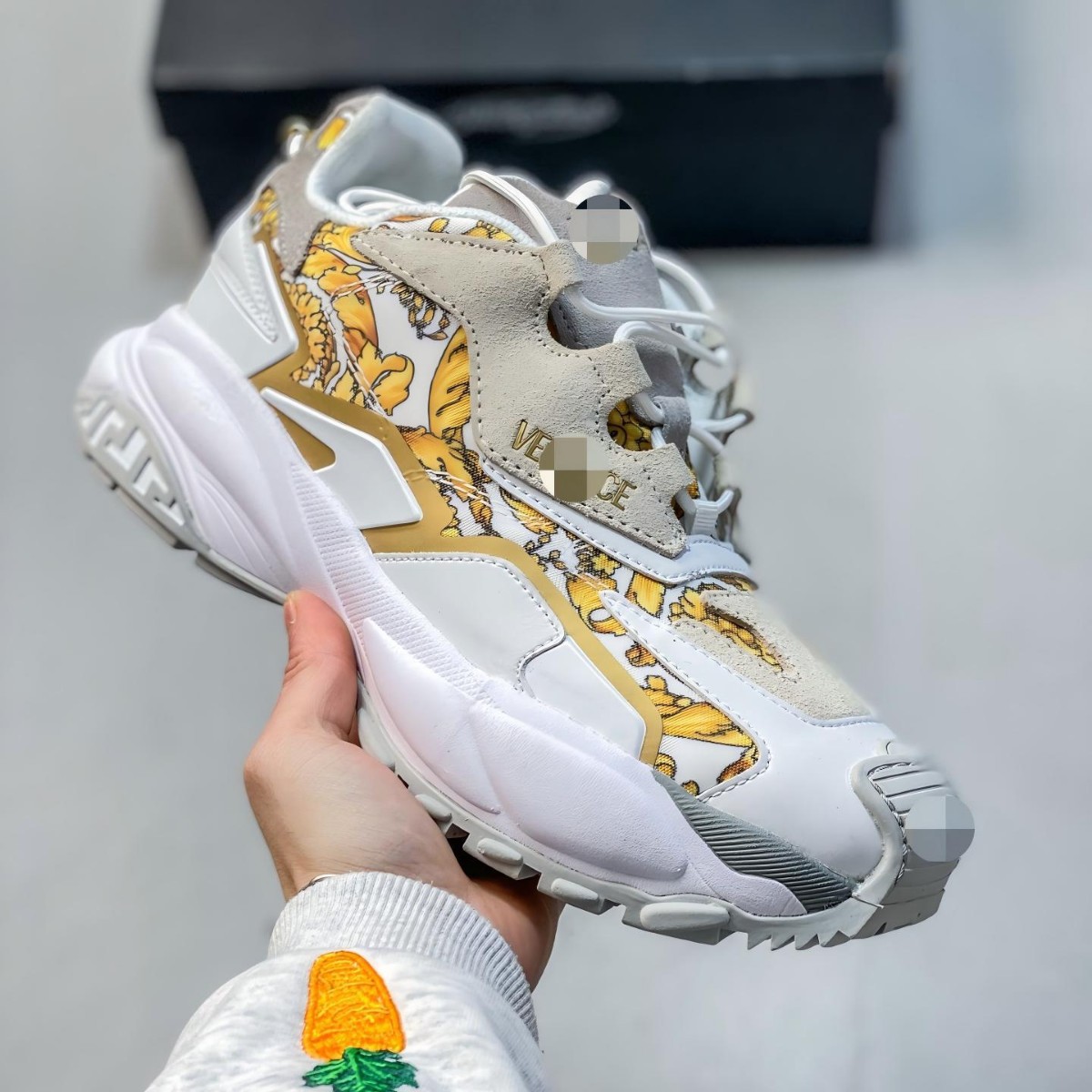 High-quality original cross-border foreign trade sneakers, dad shoes, Fasai couple's casual sports shoes, low-top thick-soled sneakers