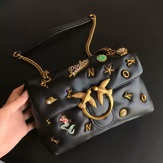 New pinko same Mermaid Pillow bag puff puff swallow bag chain shoulder Women's bag High version