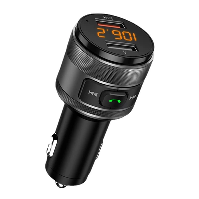 C57 cross-border supply QC3.0 fast charging U disk music voltage detection car mp3 player Bluetooth fm transmitter