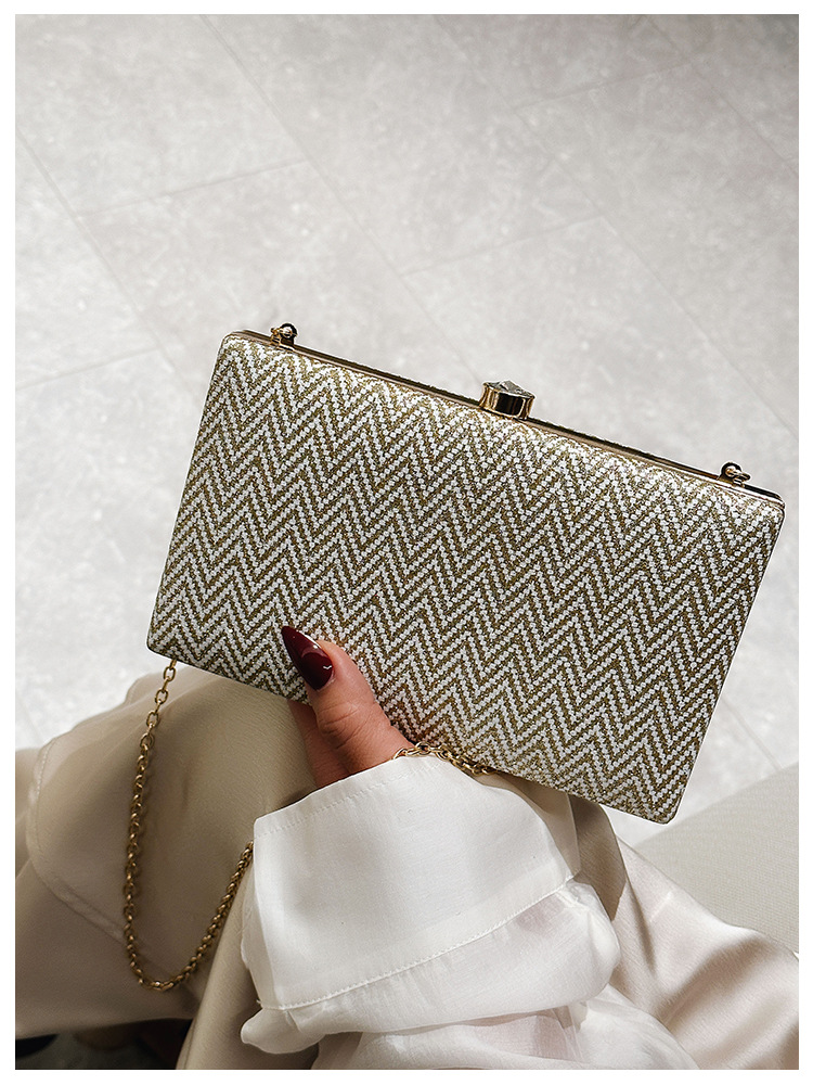 Women's Gender Arylic Waves Solid Color Square Evening Bags