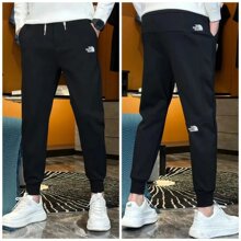 2024秋季新款时尚百搭男士休闲裤修身潮流运动网红同款加绒卫裤