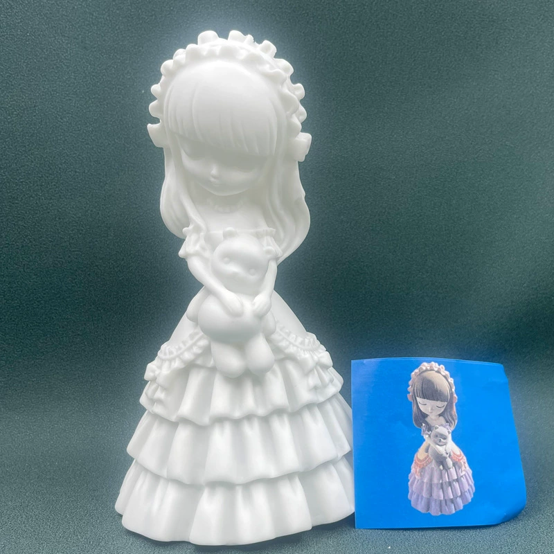 DIY Paintable Doll (Plastic) — Unpainted White Embryo, Multiple Characters, 16–26 cm