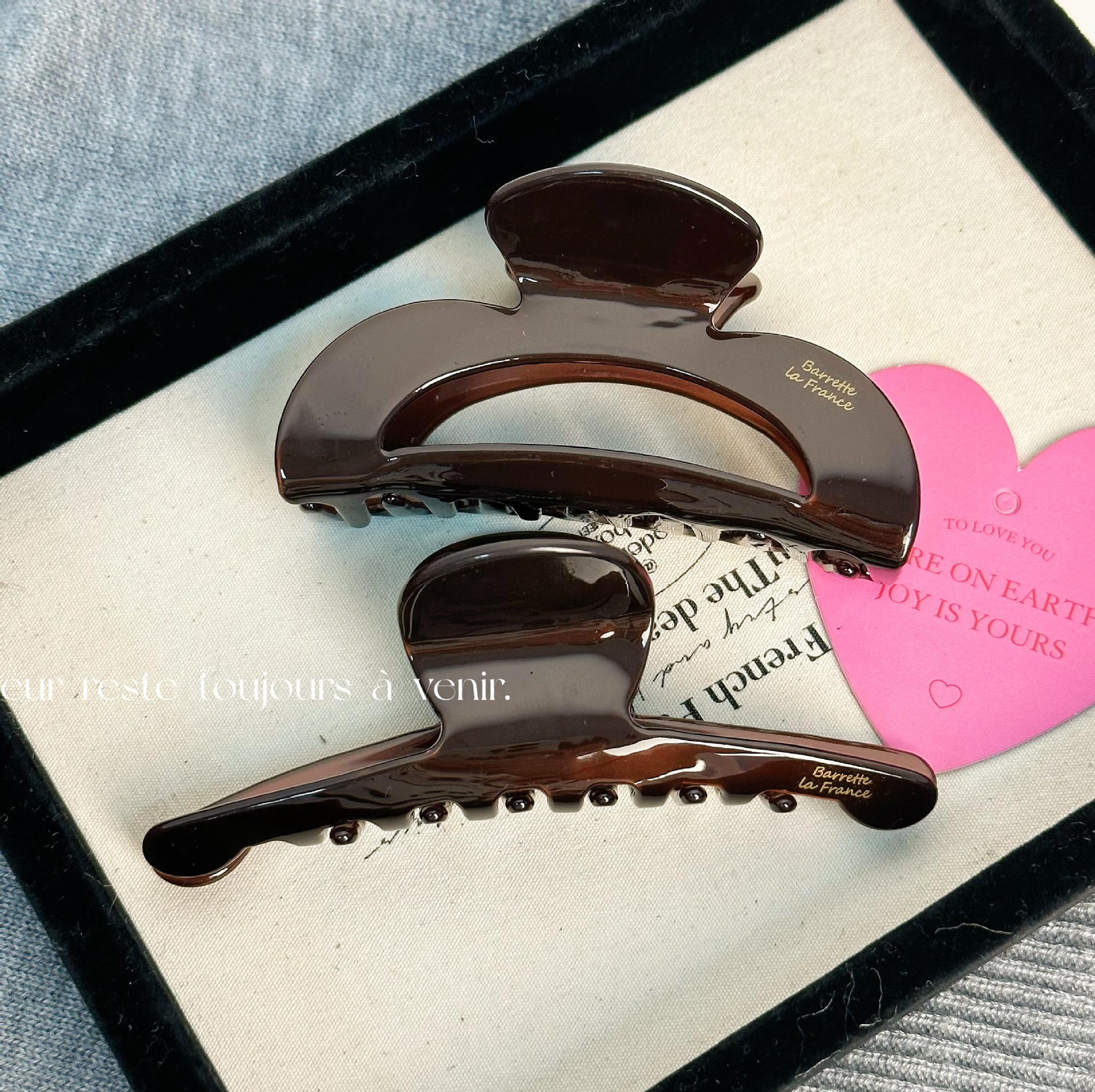 Retro chokolade acetat hårspænde kvinders højkvalitets temperament hårnåle baghoved updo haj klip hårtilbehør_voghion.com