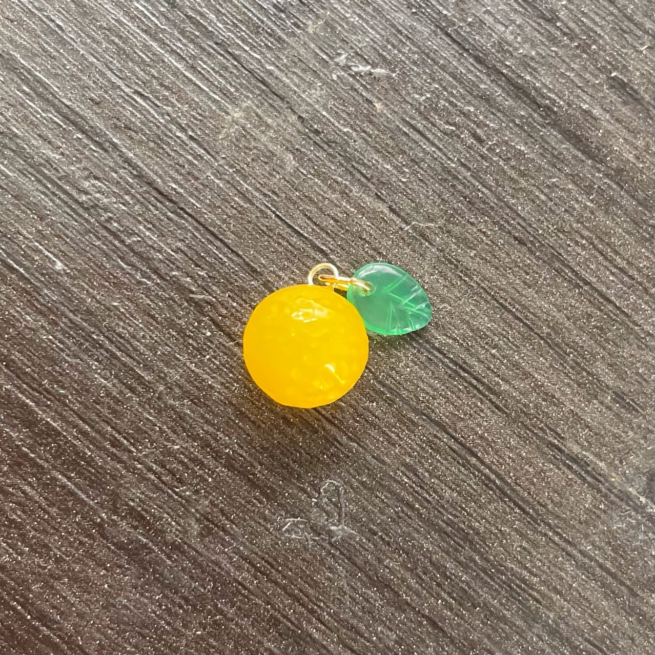 (2개) 녹색 CHALCEDONY 마노 잎을 가진 노란색 CHALCEDONY 노란색 마노 오렌지