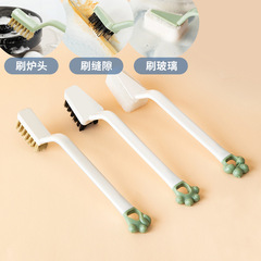 Kitchen gas stove cleaner, stove grease removal brush, range hood gap brush, gas stove oil stain removal brush, ball tool, wire brush