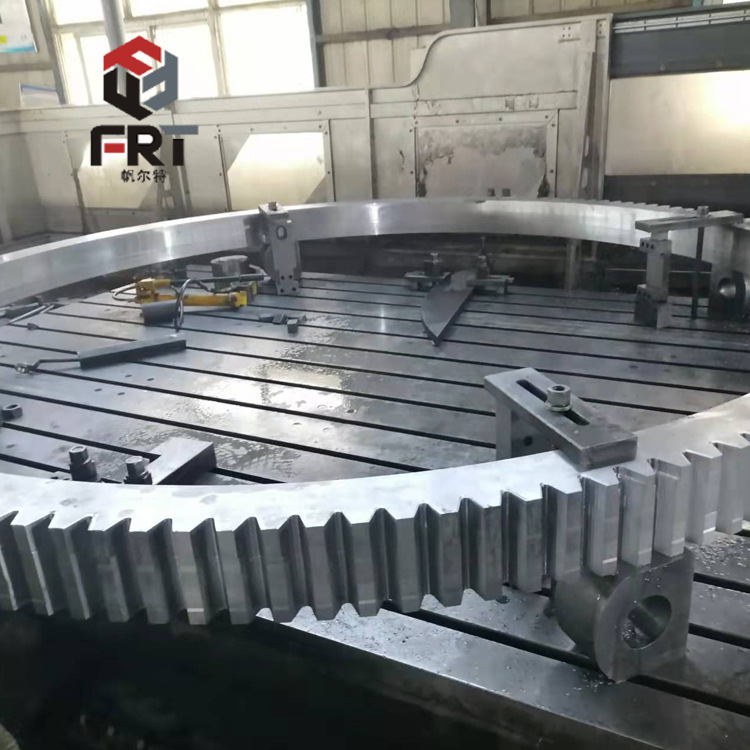 河南洛阳4米四轴数控龙门铣承接大模数分段铸造锻造30模齿圈齿条