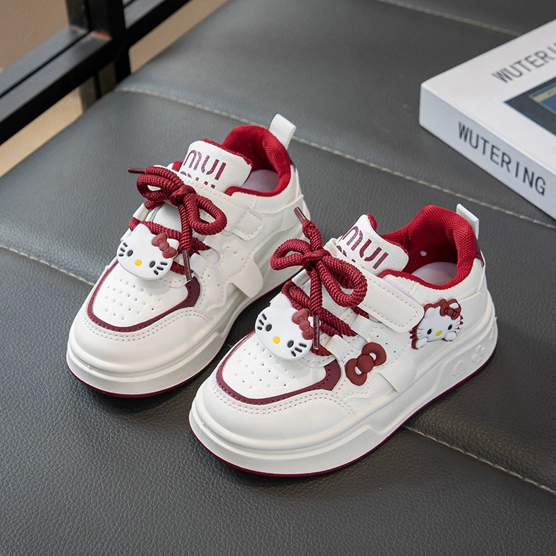 Children's fashionable sneakers, non-slip white shoes with velcro for leisure, footwear, autumn, city style, soft sole