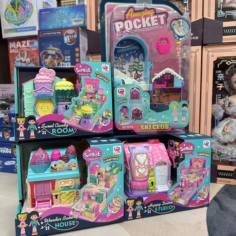 Children's Varieties Box Surprise Varieties Cabin Toy Girls Magic Book Princess Doll House Birthday Play House 6-13