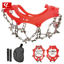 户外19齿冰爪雪地鞋套冰雪路面冰面滑雪路面老年人防摔冰抓