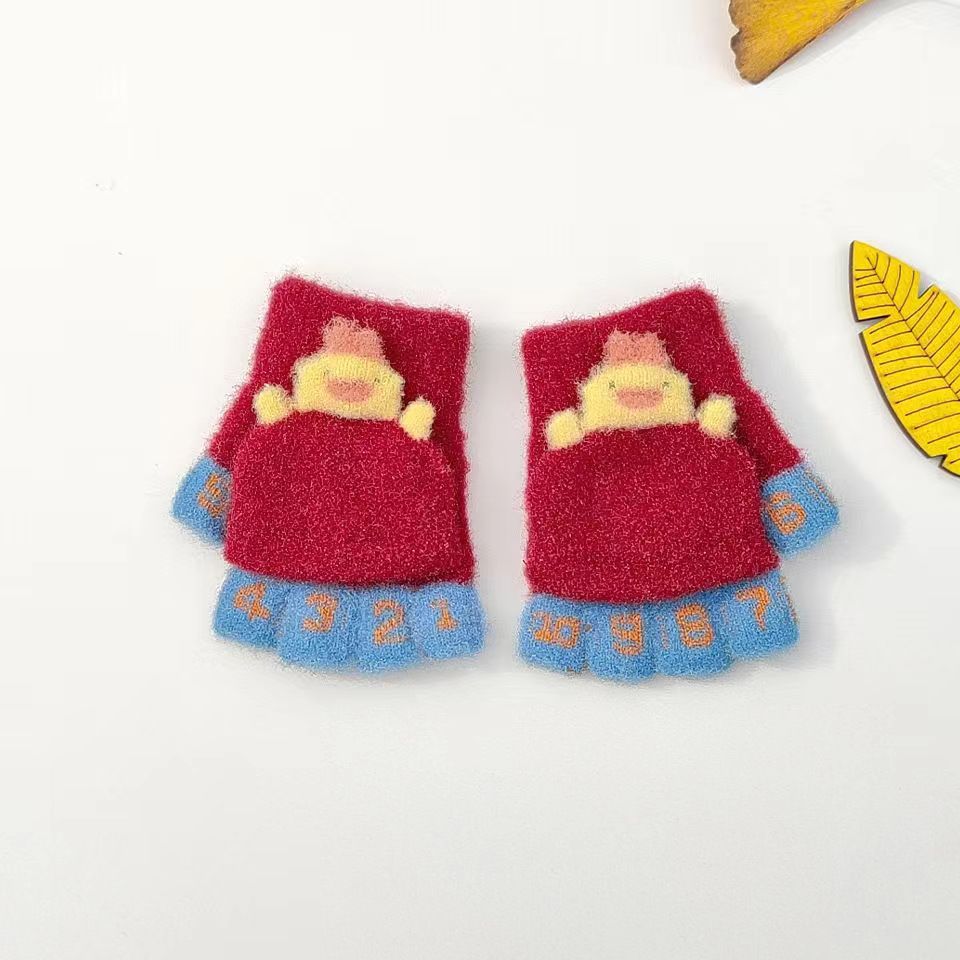 디지털 작은 노란 오리 대추 레드