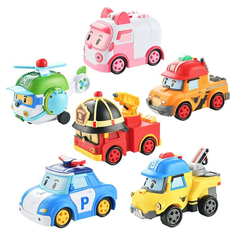 Genuine Ambulance, Police Car & Rescue Inertia Toys Set for Boys - Six Vehicle Collection