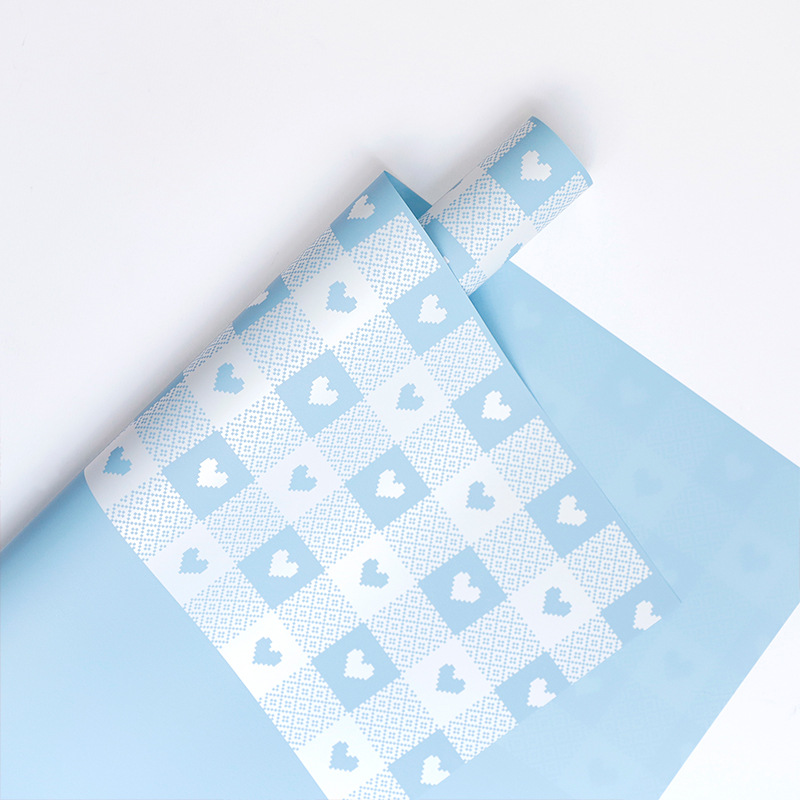 Huaxi comercio exterior al por mayor su corazón impermeable flor florista coreana paquete de flores flores flores flores rosa papel de envoltura