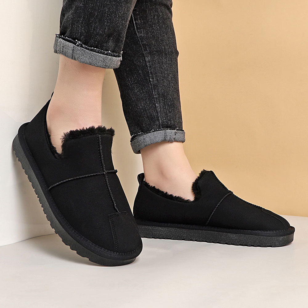 Feng Bu [남성 스노우 부츠] 9013 겨울 패션 조커 게으른 신발 남성 기모 두꺼운 따뜻한 면화