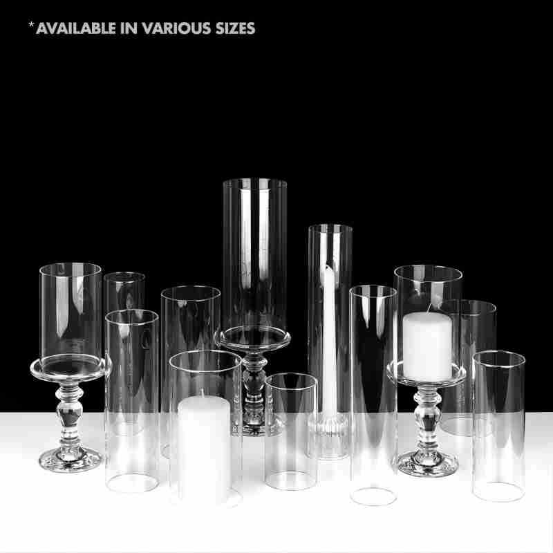 S228 cubierta de vela de vidrio transparente redondo cubierta de vela de vidrio a prueba de viento base de cubierta de lámpara de vidrio de disco triangular