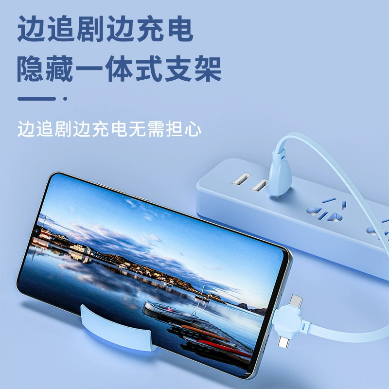Apple, Huawei, универсальная подставка-держатель для телефона с зарядкой, три в одном, для Android
