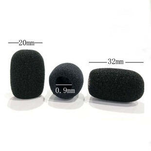 Microphone soundproof headset sponge headset ear cotton microphone cover sponge cover head wear microphone collar clip Microphone Sponge