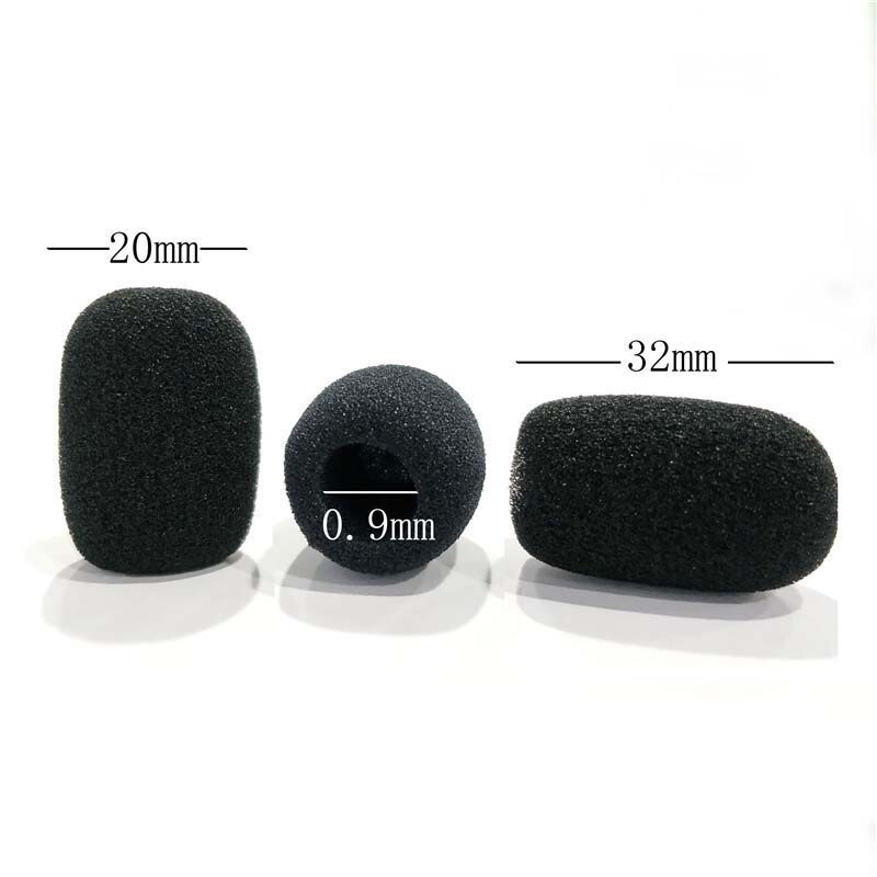 Microphone soundproof headset sponge headset ear cotton microphone cover sponge cover head wear microphone collar clip Microphone Sponge