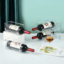 PET层叠式红酒架 冰箱收纳 啤酒饮料易拉罐收纳盒 家用