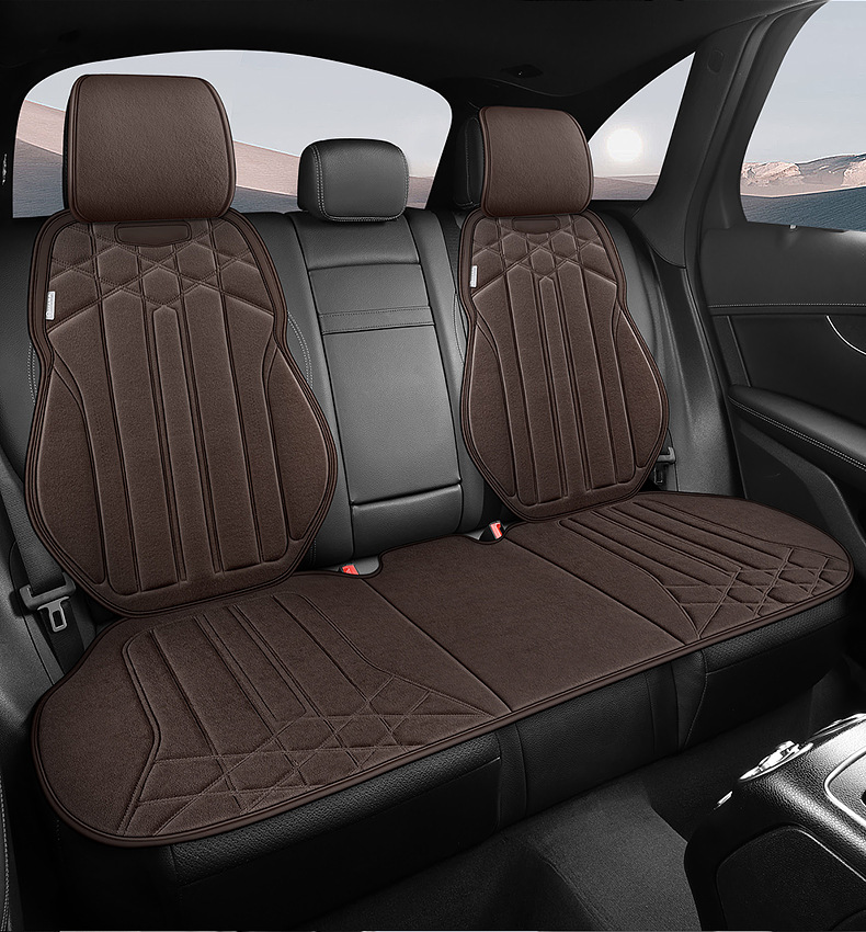 24 New Four Seasons General Motors Cushion Autumn and Winter Suede Saddle Cushion Seat Cushion Car Cushion Winter Plush Interior