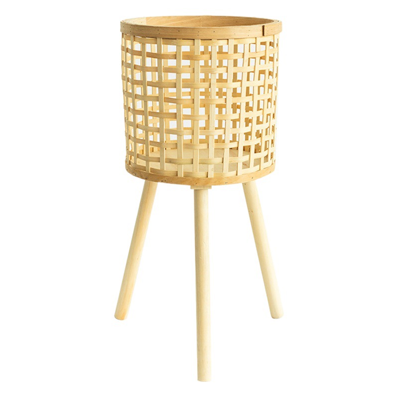 Soporte para Macetas Alto de Madera Maciza de Estilo Nórdico, Lujoso y Moderno, Resistente y Duradero, para Interiores y Exteriores, para Sala de Estar, Balcón, Amazon