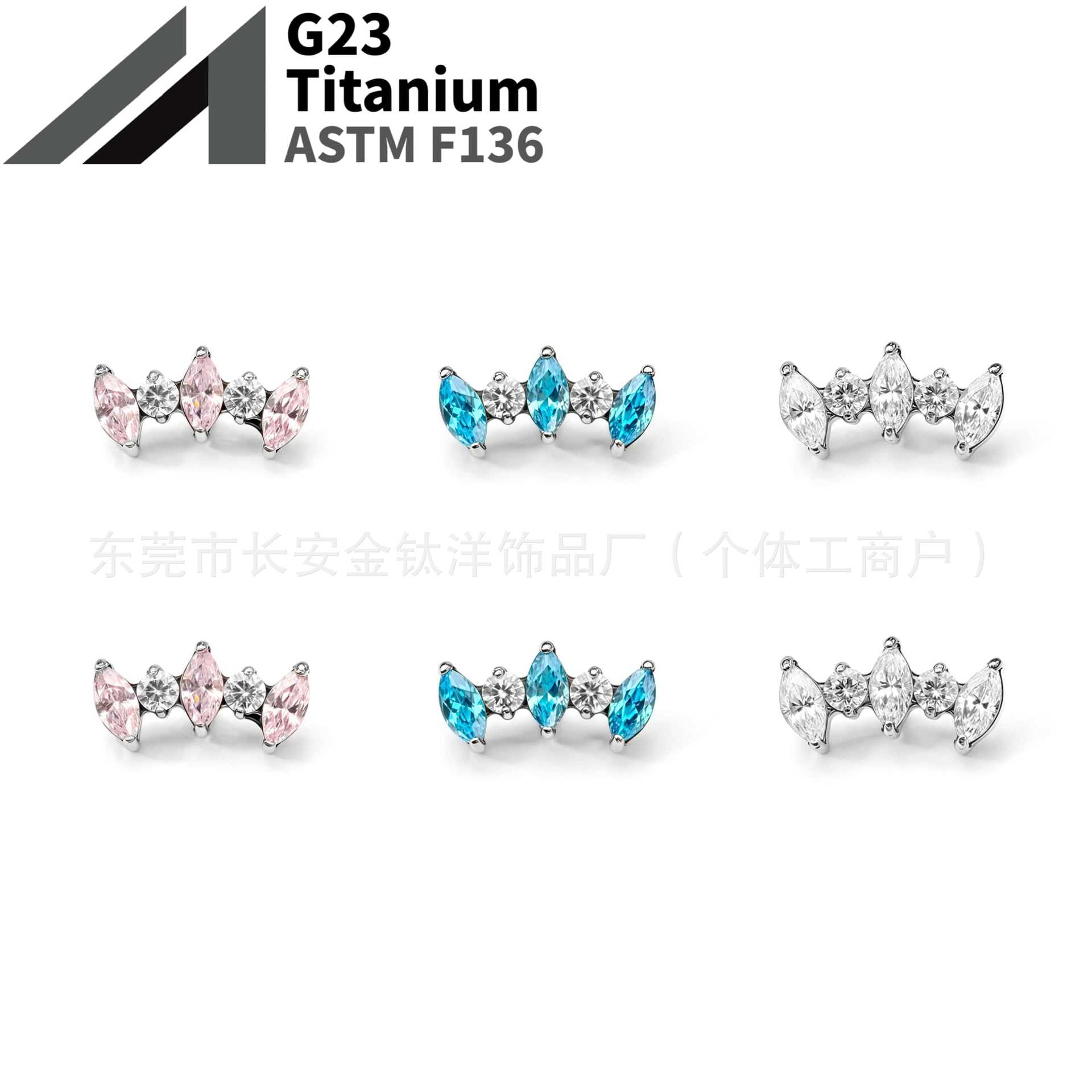 16G labret stud size and finish detail