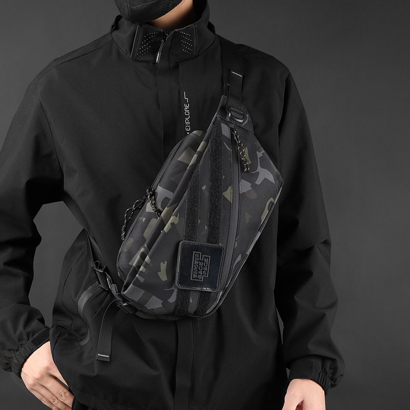 Wepower nuevos hombres de pecho bolsa de mensajero de moda al aire libre deportes cintura bolsa casual bolsa de hombro de gran capacidad