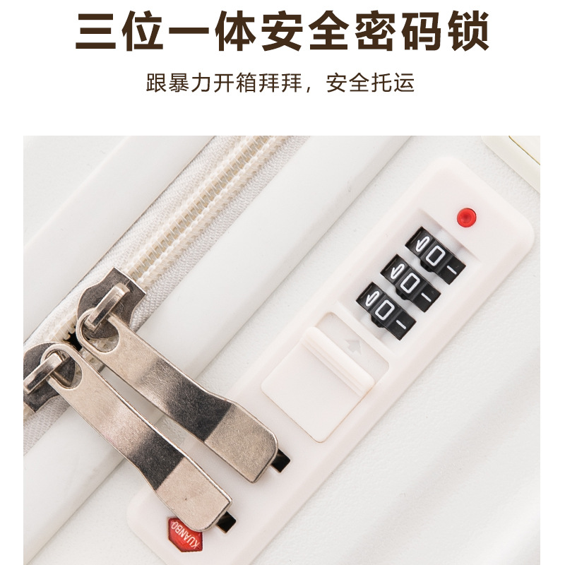 20 pulgadas multifuncional explosión de fuego maleta silenciosa rueda universal alto valor nominal 24 pulgadas caja de cifrado caja de tracción