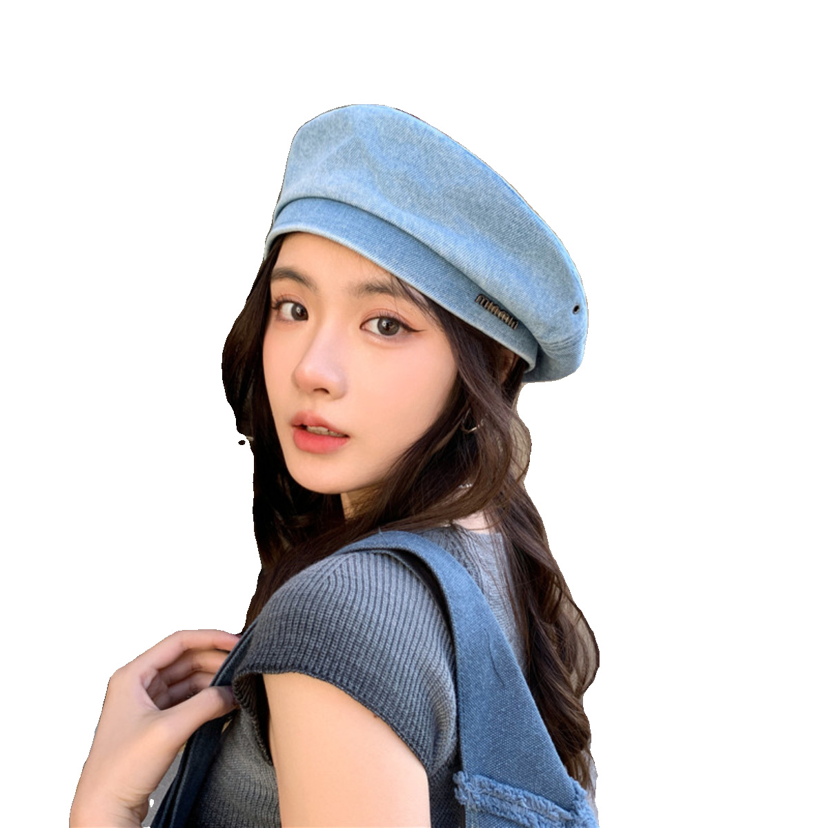 Renacimiento británico personalidad hipster boina mujer vaquero estilo japonés sombrero pintor