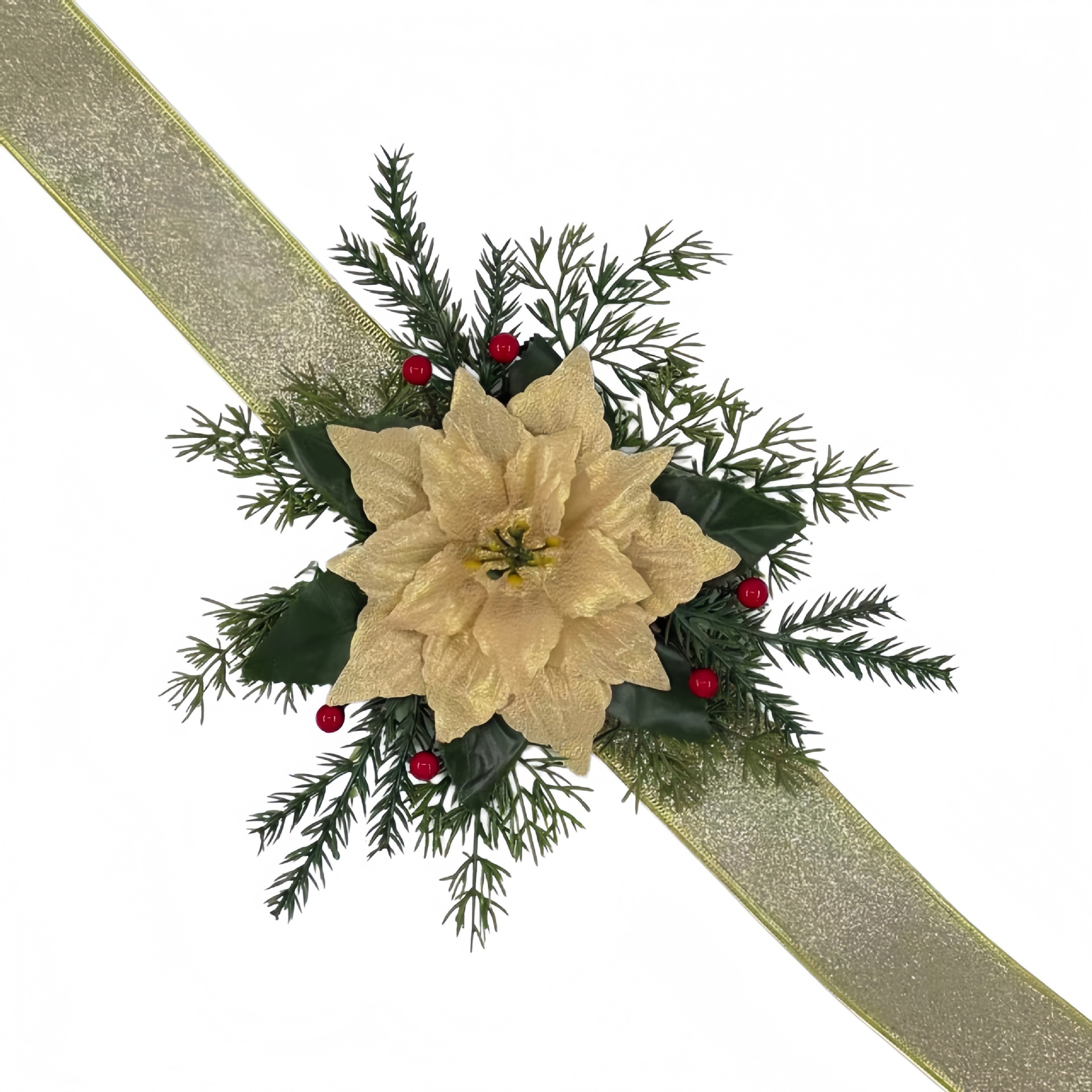 Nuevo Amazon lazo navideño armario colgante de anillo para decoración del hogar colgante de puerta de corona navideña vendido por el fabricante image 19