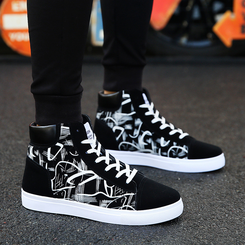 Zapatos de lona de primavera de hombre 2024 nuevos zapatos casuales de hombre zapatos deportivos de moda alta variedad zapatos para correr