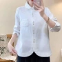 双层宽松柔软砂洗衬衣