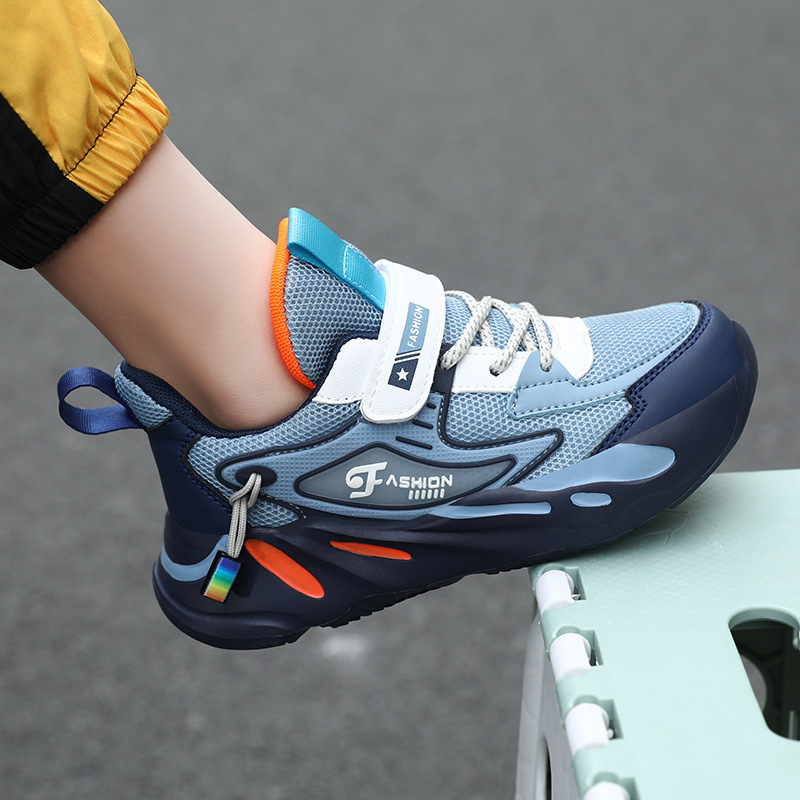 Scarpe sportive per bambini cave traspiranti in pelle a doppia rete autunno 2023 da ragazzo, scarpe da corsa per ragazzi grandi_voghion.com