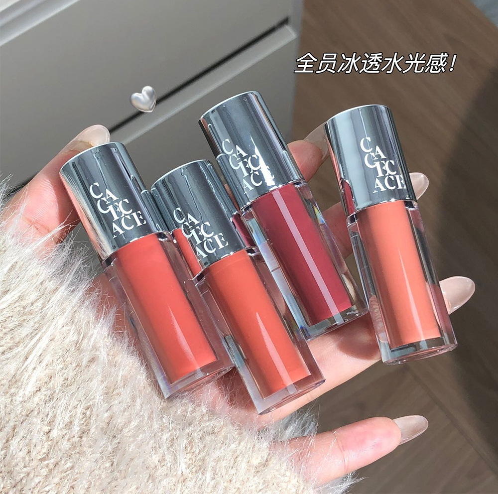 CACE Silver Mirror Glass Lip Gloss Korean-style Pure, aiming to make the skin look tender and moist, with a lustrous glass and a pouty lip lipstick on Xiaohongshu Douyin details Picture