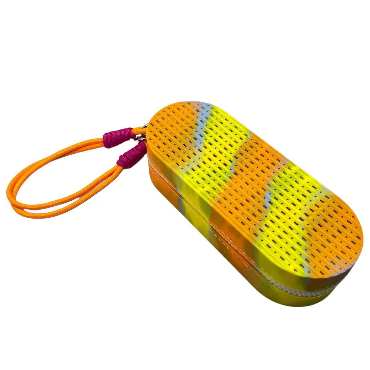 シリコン製メガネ保護ケース、両面通気性、大容量スイミングゴーグルケース、ポータブル、落下防止収納バッグ、スイミングゴーグル