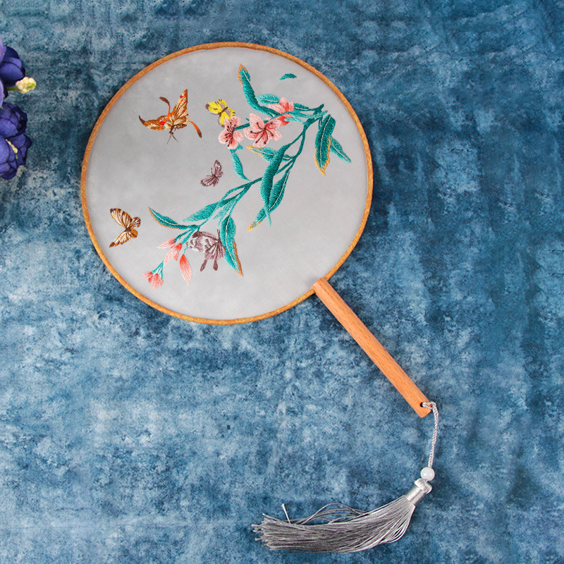 principiantes bordado DIY simple auto bordado material paquete bordado bordado su bordado cinta bordado Fan Fan Fan bordado