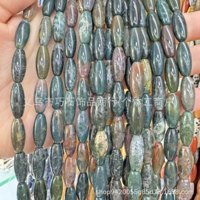 beads, pink crystal, tiger eye Zərgərlik ara hissələri - natural-indian-agate-616mm