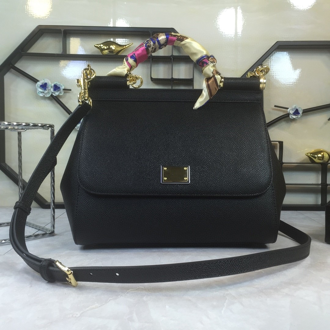 2025 New Women's Handbag Solid Color Versatile Elegant Cowhide Grain Leather Simple Shoulder & Crossbody Bag - Thumbnail 8