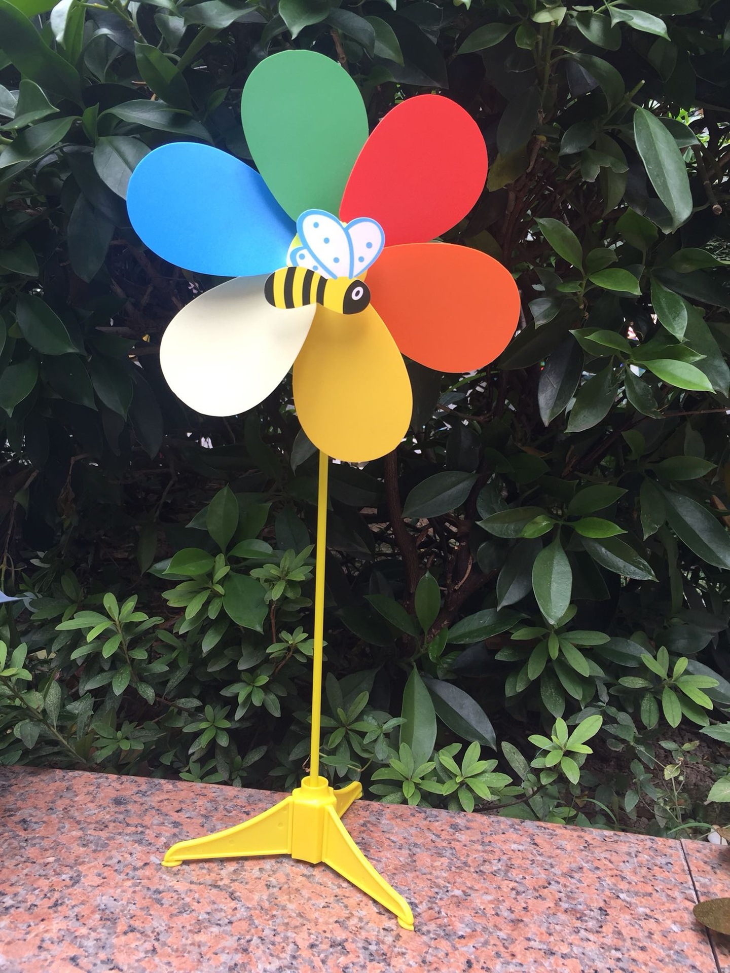 Children's Float Parade Decoration Six-Color Plastic Windmill Thickeneded Kidsren's Toys Baby Outdoor Pendant