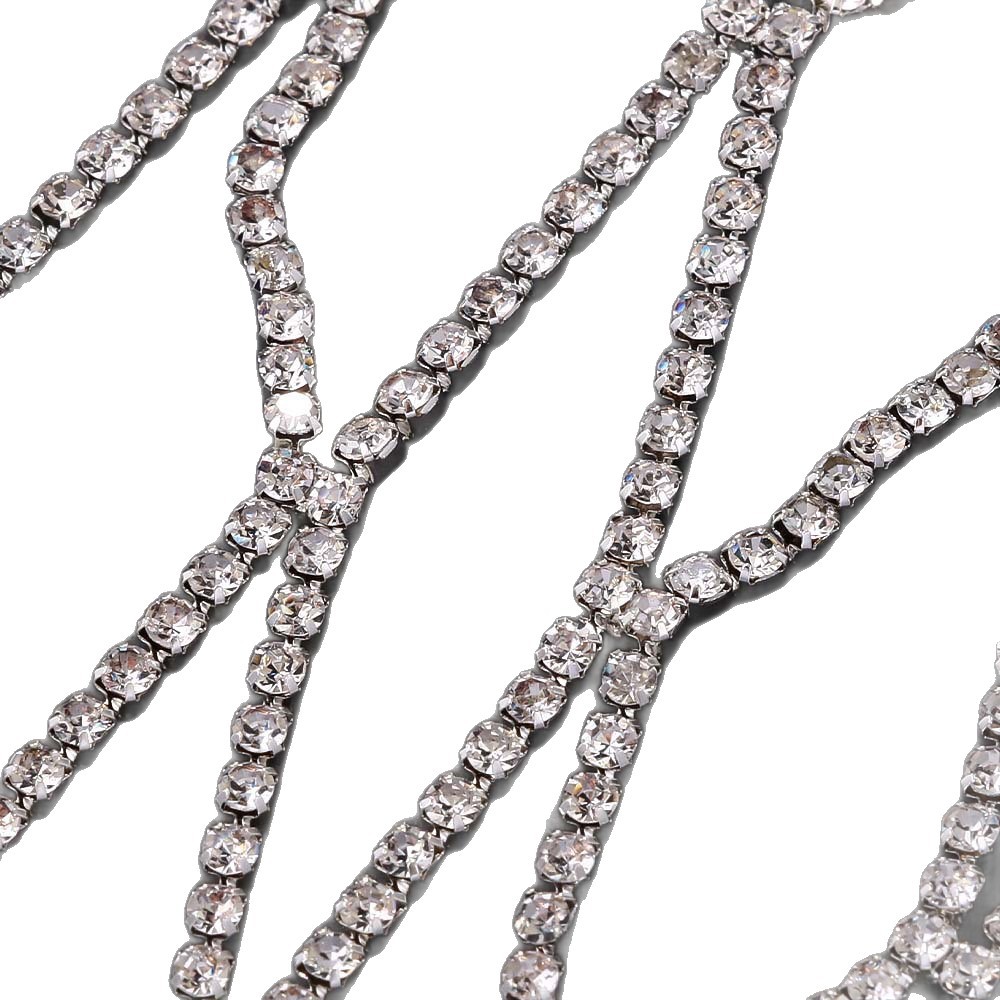 Europa y los Estados Unidos venden en caliente red bordilla corona corona de diamante de novia accesorios de boda multifacéticos banda de cabeza