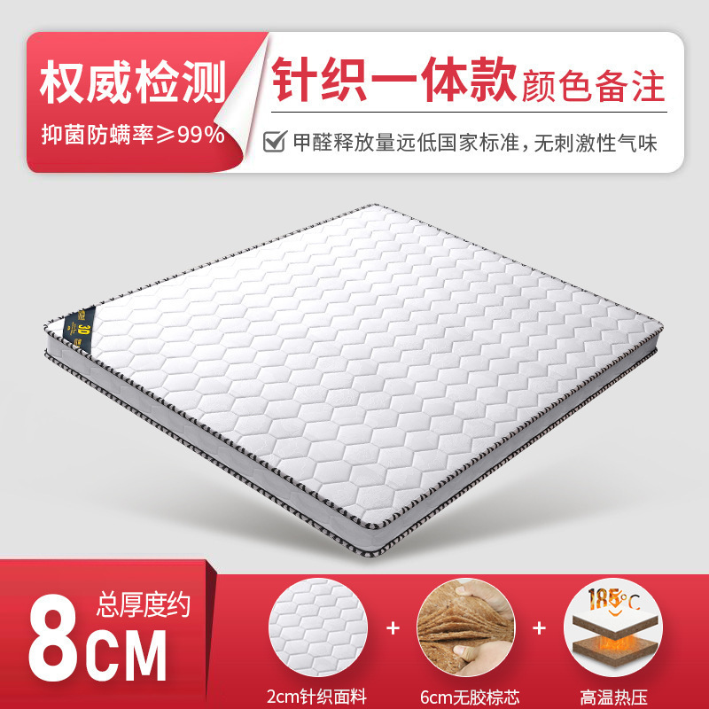 天然椰棕床垫硬垫1.5m护脊棕垫榻榻米垫子可折叠出租房用棕榈床垫|undefined