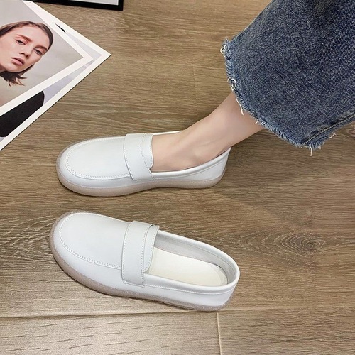 KFC work shoes for women, cowhide sole, anti-slip, waterproof, oil-resistant, comfortable, restaurant kitchen black leather shoes for work, single shoes