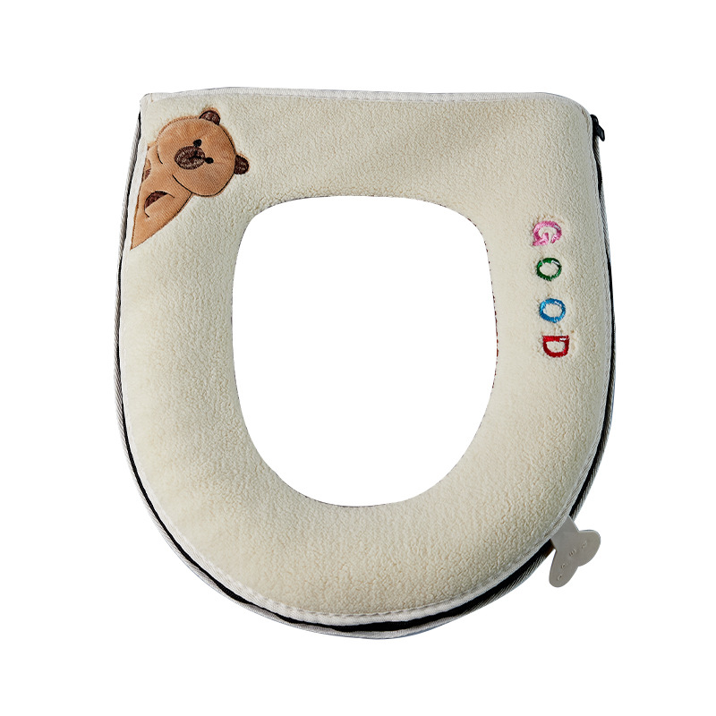 Cojín de inodoro de invierno Cojín lindo de Kapibala Cojín de inodoro suave y cómodo Nuevo asiento de inodoro con cremallera
