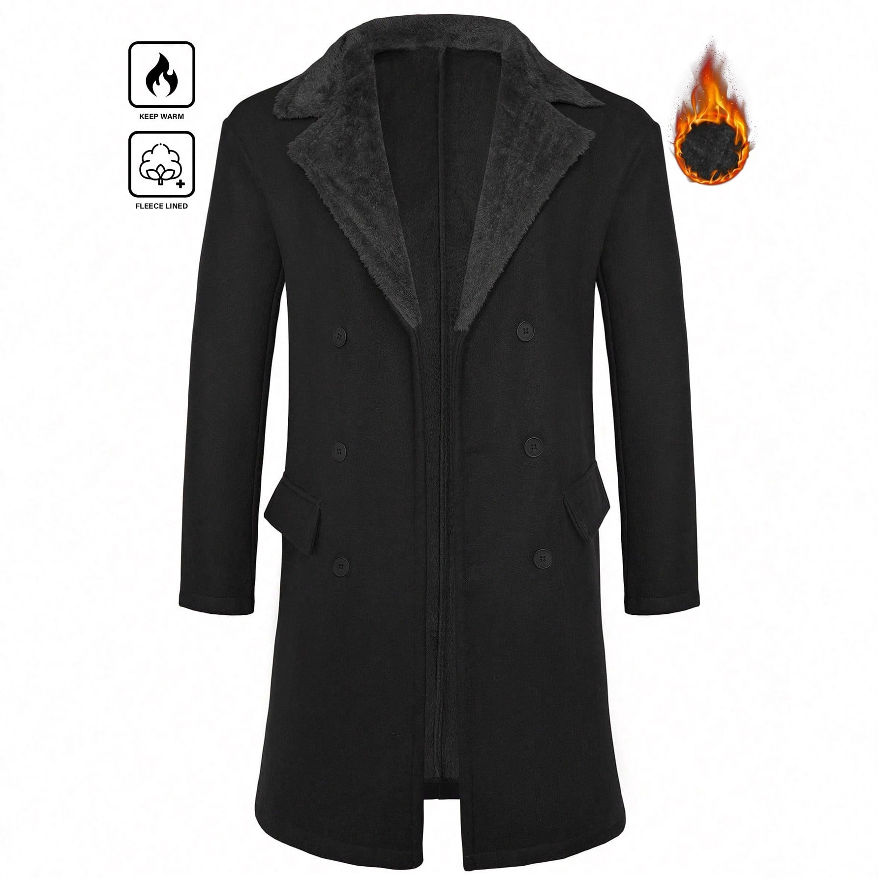 2025 Autumn/Winter Cross-Border European And American Men's Plush Coat Woolen Overcoat 240914_voghion.com