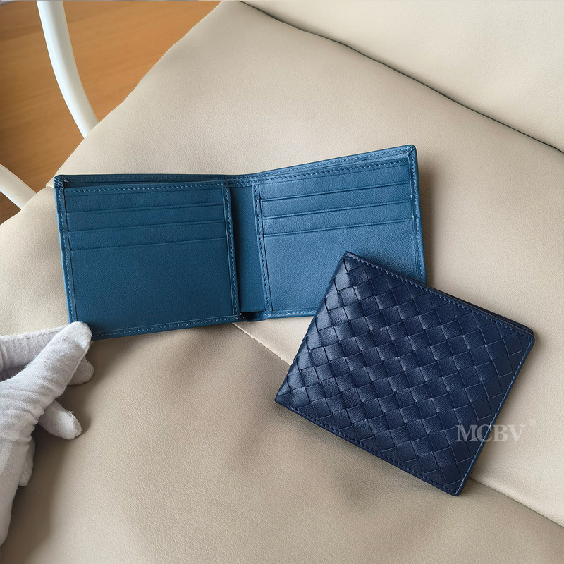 Mcbv Genuine Leather Hand-Woven Men's Short Wallet Genuine Leather Coin Purse Card Holder Photo Style Ticket Holder All-In-One Bag Mcbv Genuine Leather Hand-Woven Men's Short Wallet Genuine Leather Coin Purse Card Holder Photo Style Ticket Holder All-In-One Bag