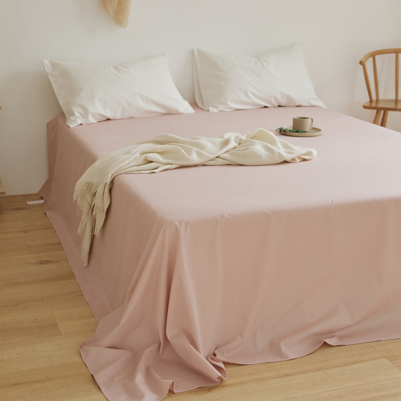 100 sábanas de algodón de color sólido sábanas de algodón dormitorio sábanas dobles individuales sábanas de piel de padres