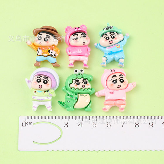Medium Cute Crayon Small New Resin Accessories DIY Phone Case Patch Hair Accessories Decoration Material Car Accessories Central Control