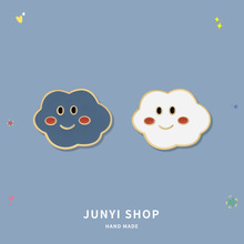 云朵小胸针可爱日系徽章包包装饰别针扣ins潮个性衣服领针创意