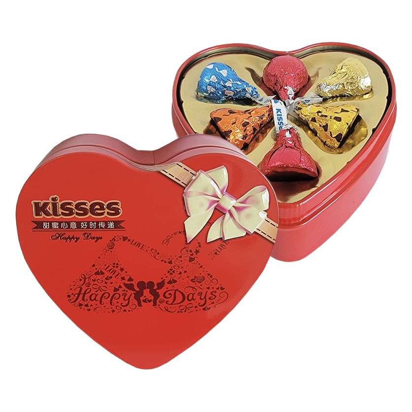 好時牛乳チョコレート6-16粒鉄箱結婚祝い砂糖お土産祝日プレゼントハート型ギフトボックス