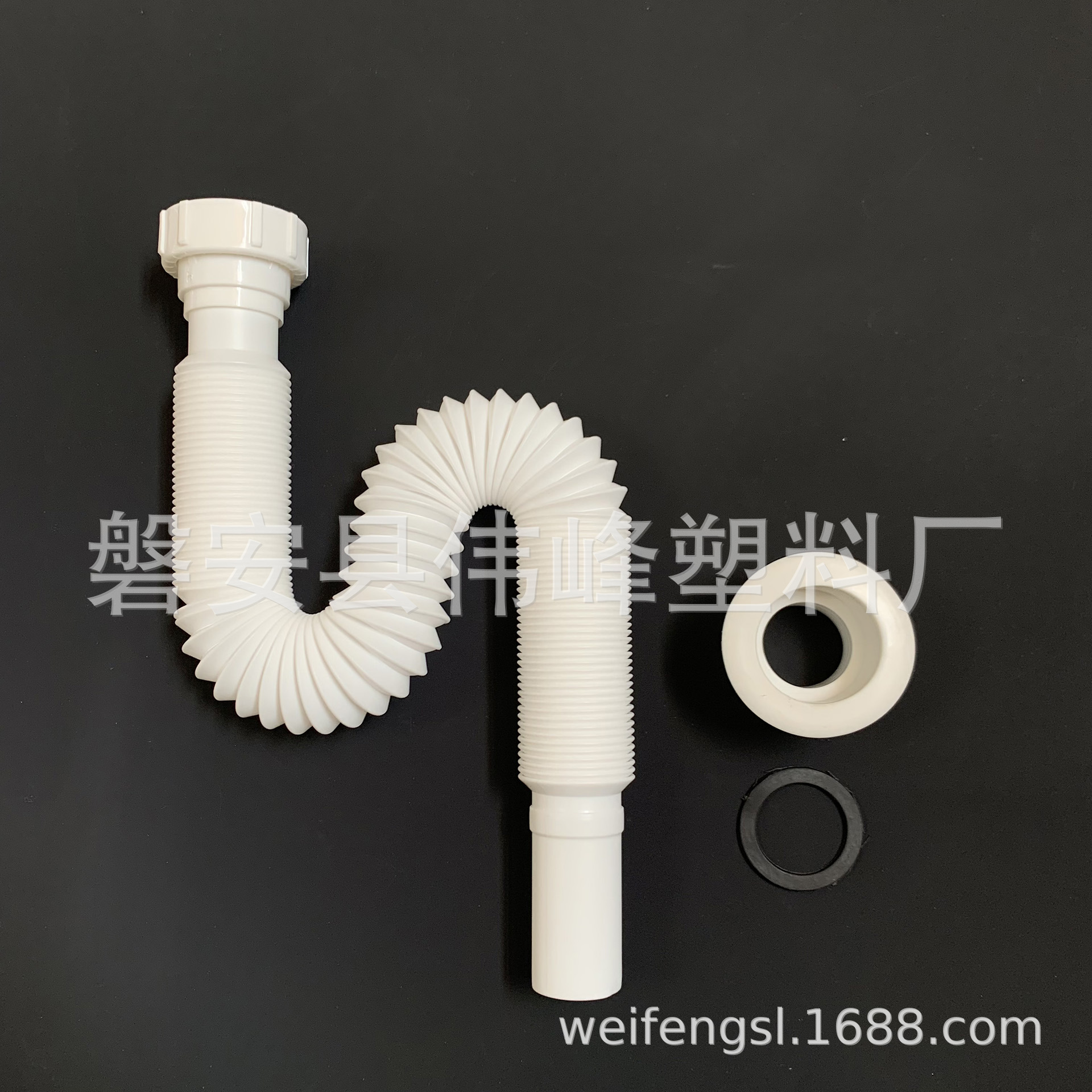 卫浴伸缩下水管PP原材料伸缩下水管厨房水槽洗手盆洗菜盆下水管