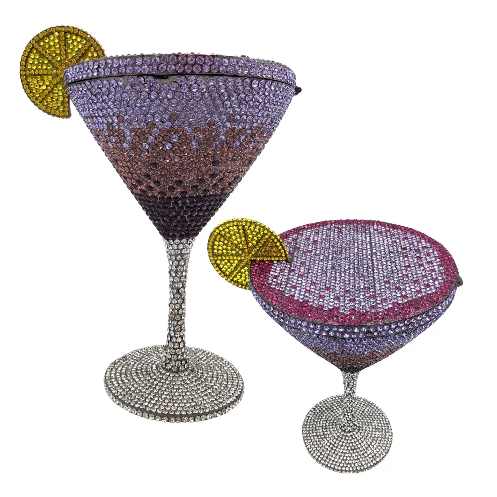 Стеклянная сумка Martini Crystal Cocktail Roulette Diamond Dinner Bag, новая бриллиантовая сумка для руки женщины